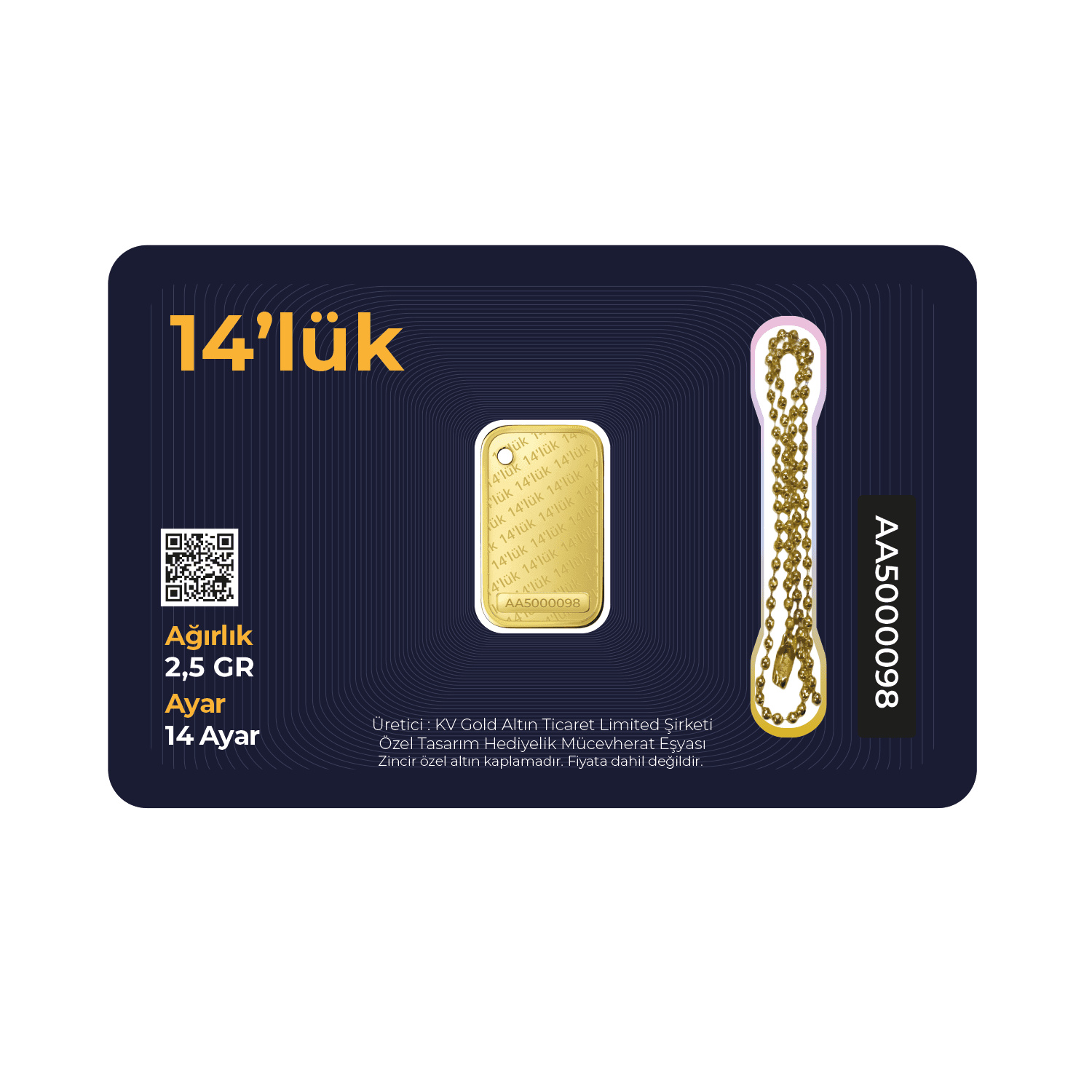 14'lük 2.5 Gram Altın Arka Yüzü